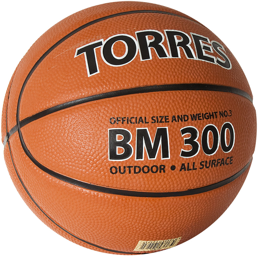Мяч баскетбольный TORRES BM300, Размер 3