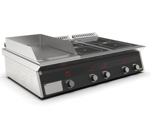 Плита индукционная комбо K76-3PKB SMART INDUCTION