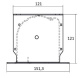 Экран эл. встраиваемый Kauber InCeiling Tensioned BT Cinema  131" 16:9 163x290 см. дроп.50см. MPERFW