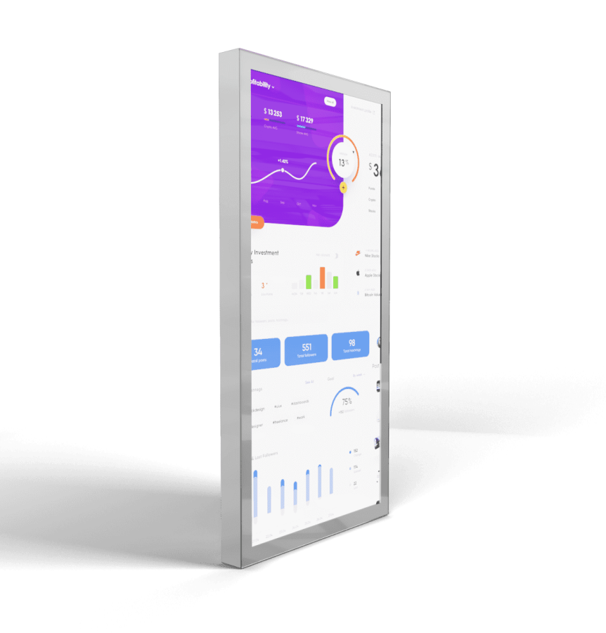 Интерактивная панель NEO GLASS 55